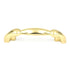 10 Pack Hickory Polished Accents Polished Brass 3"cc Cabinet Handle P554-PB