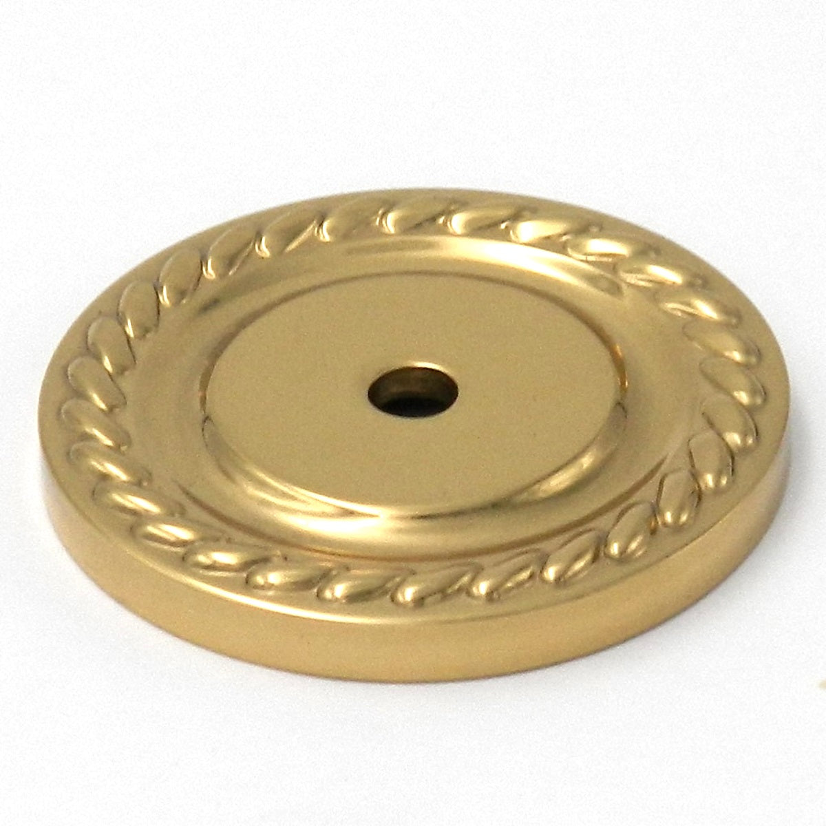 Hickory Hardware Annapolis latón pulido 1 1/2" placa trasera de perilla de latón macizo P6