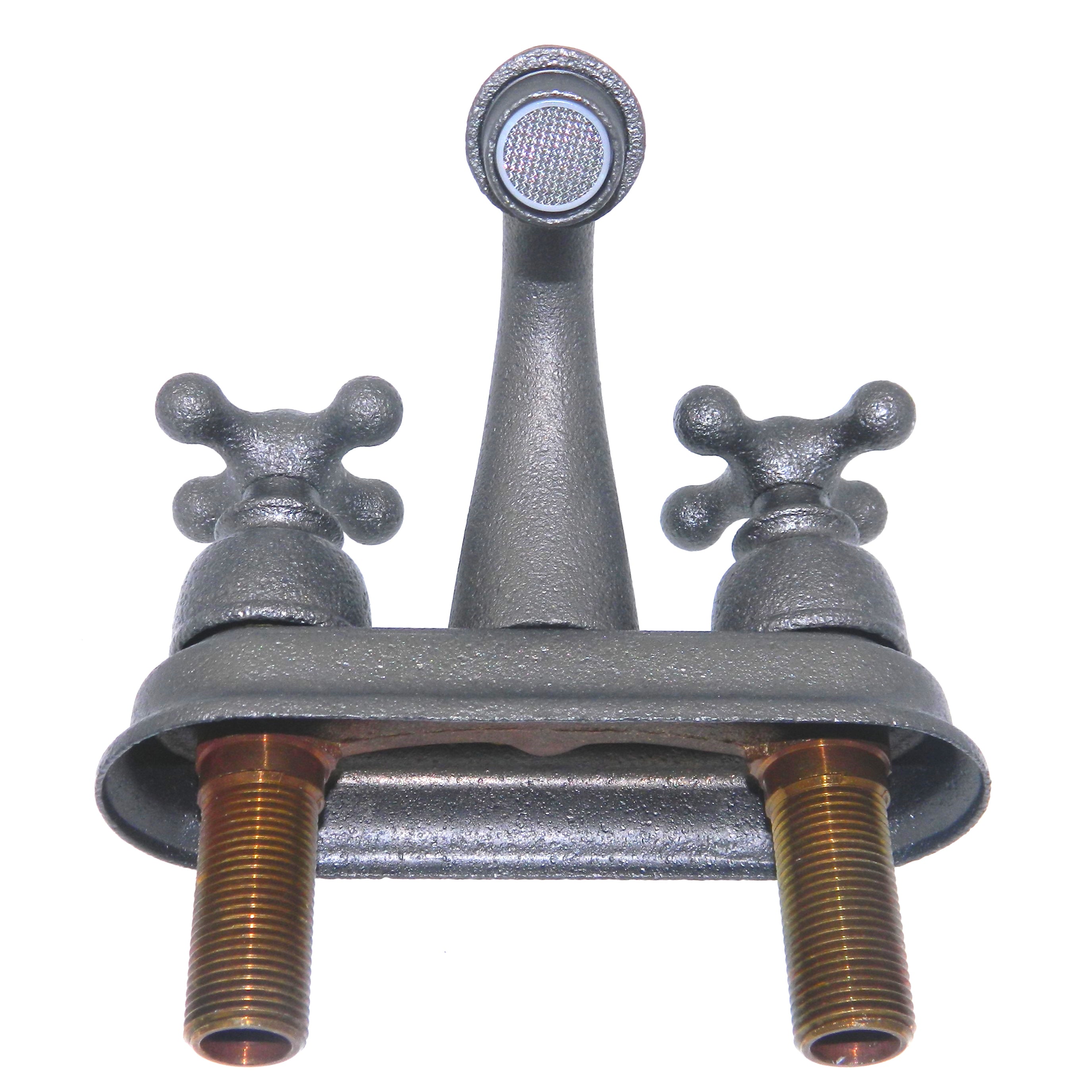 Grifo de baño Ancient Treasures, extensión de 4 pulgadas, caño en forma de arco en platino P664622PTM