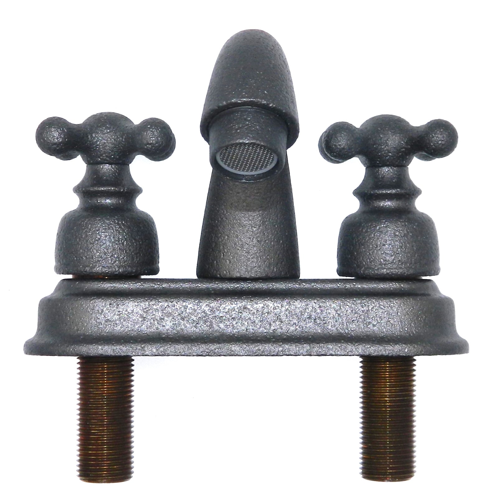 Grifo de baño Ancient Treasures, extensión de 4 pulgadas, caño en forma de arco en platino P664622PTM