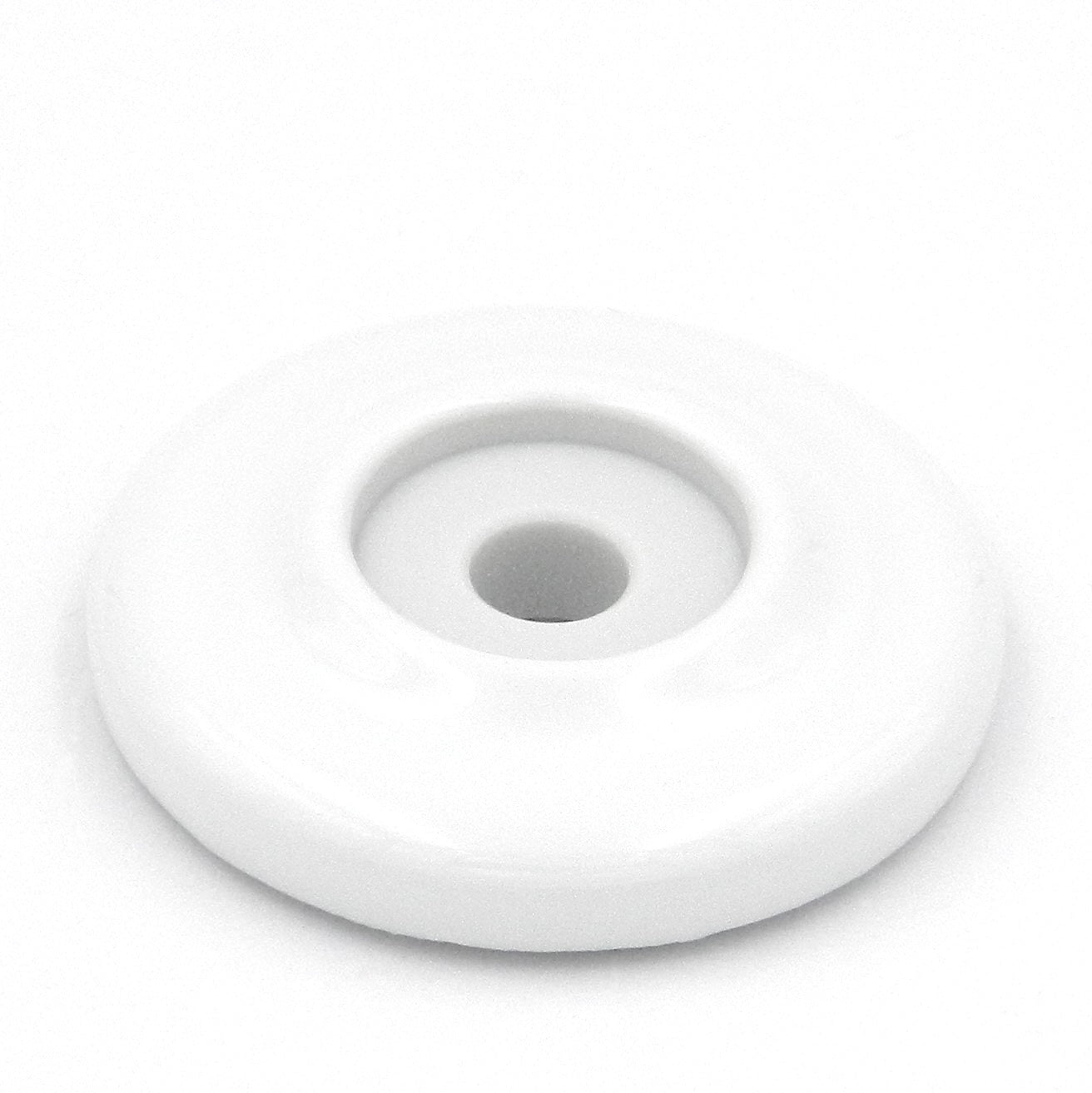 Hickory Hardware English Cozy Porcelana blanca 1 5/8" Placas traseras para perilla de gabinete P68-W