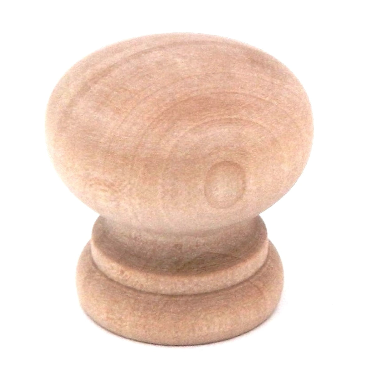 Hickory Hardware P684-UW - Pomo redondo para gabinete (madera natural, sin terminar, 1 1/4 pulgadas)