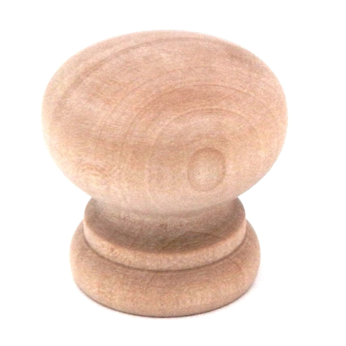 10 Pack Hickory Natural Woodcraft P684-UW Unfinished Wood 1 1/4" Furniture Knobs