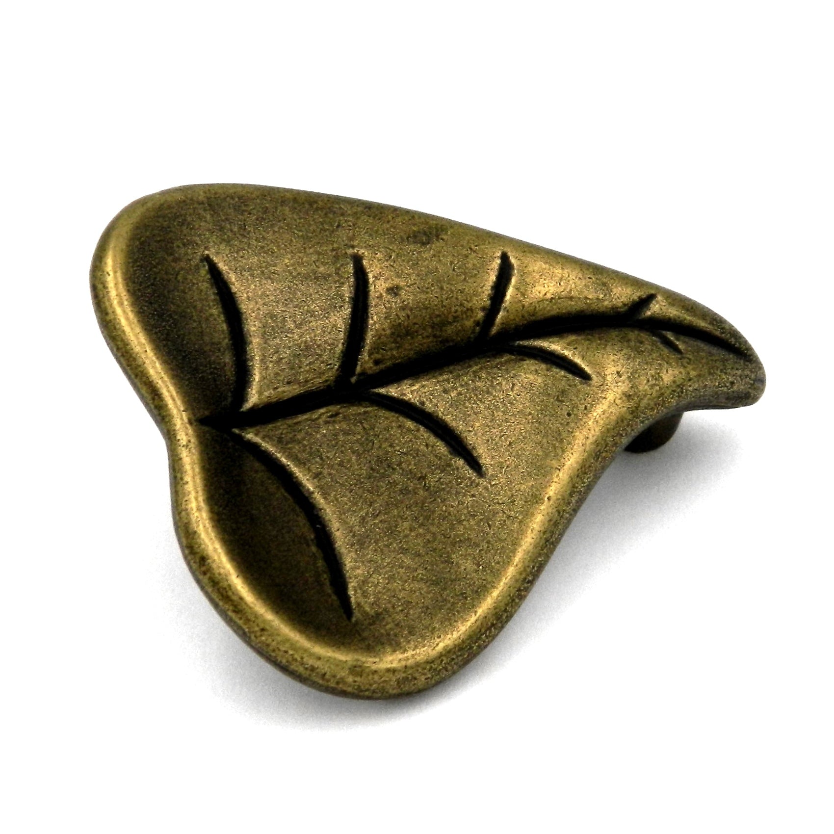 Paquete de 10 tiradores de cajón Hickory Touch of Spring P7305-WA Windsor hoja antigua de 2 1/4"