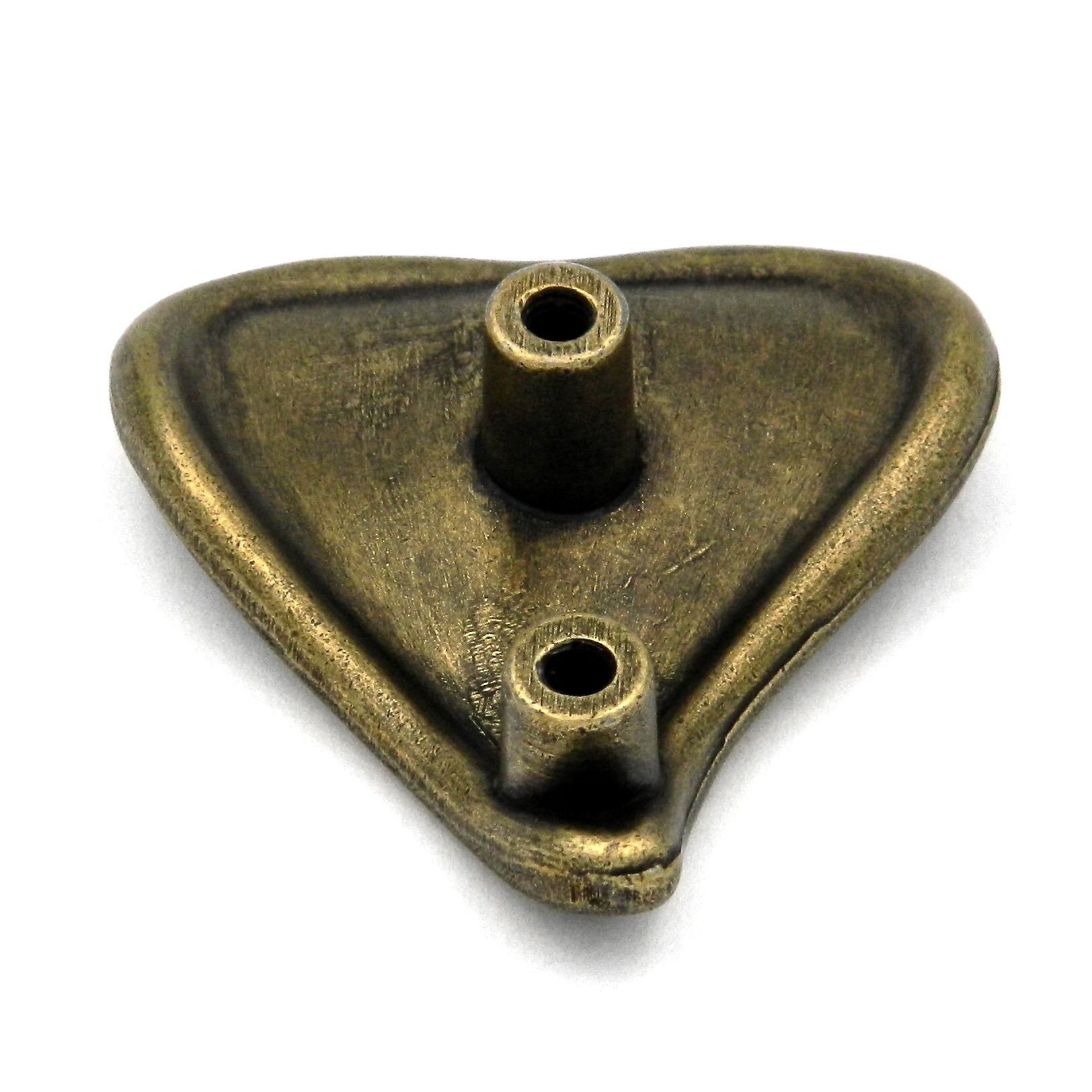 Paquete de 10 tiradores de cajón Hickory Touch of Spring P7305-WA Windsor hoja antigua de 2 1/4"