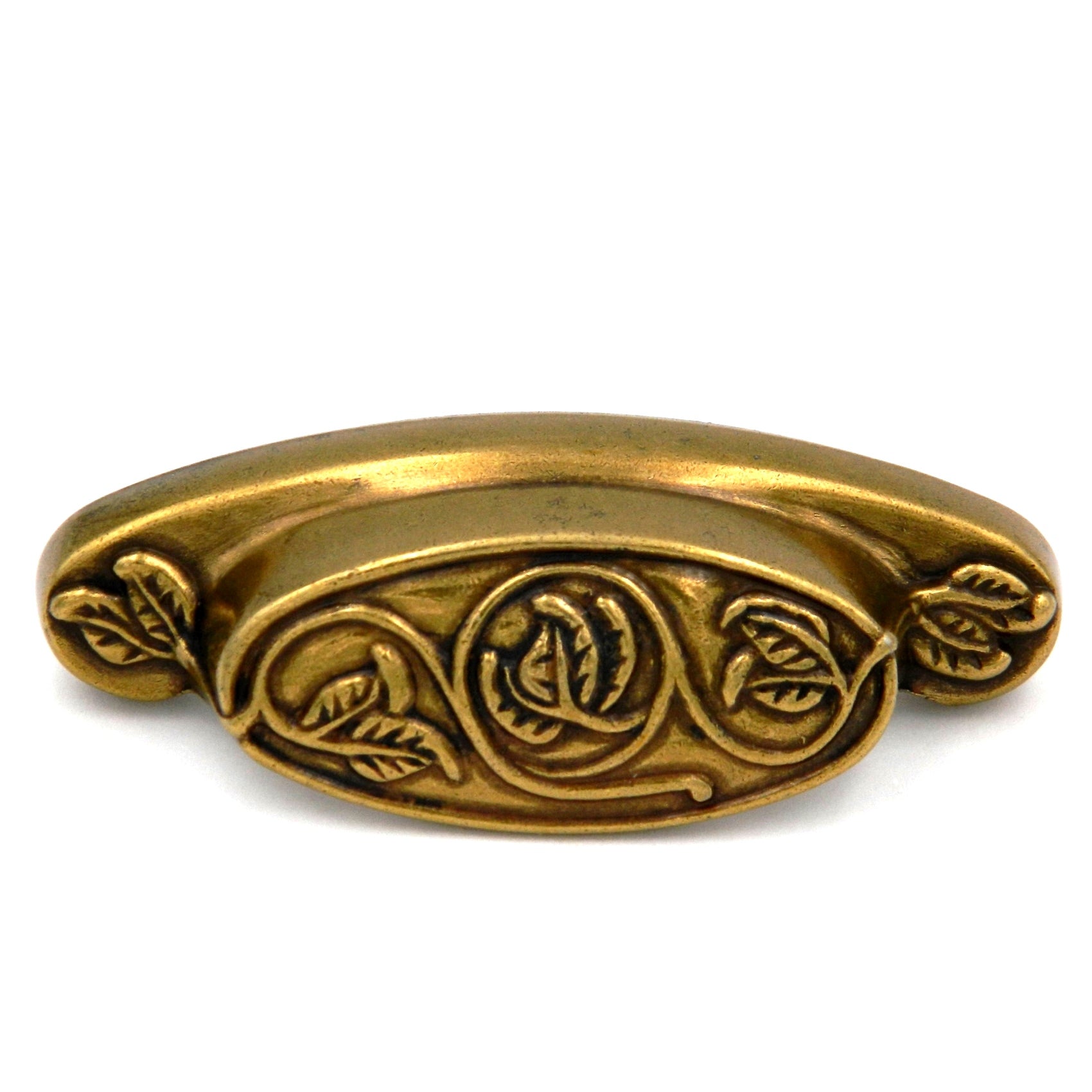 Hickory Hardware Lancaster P7308-LP - Tirador de copa de latón pulido a mano, 3.0 in