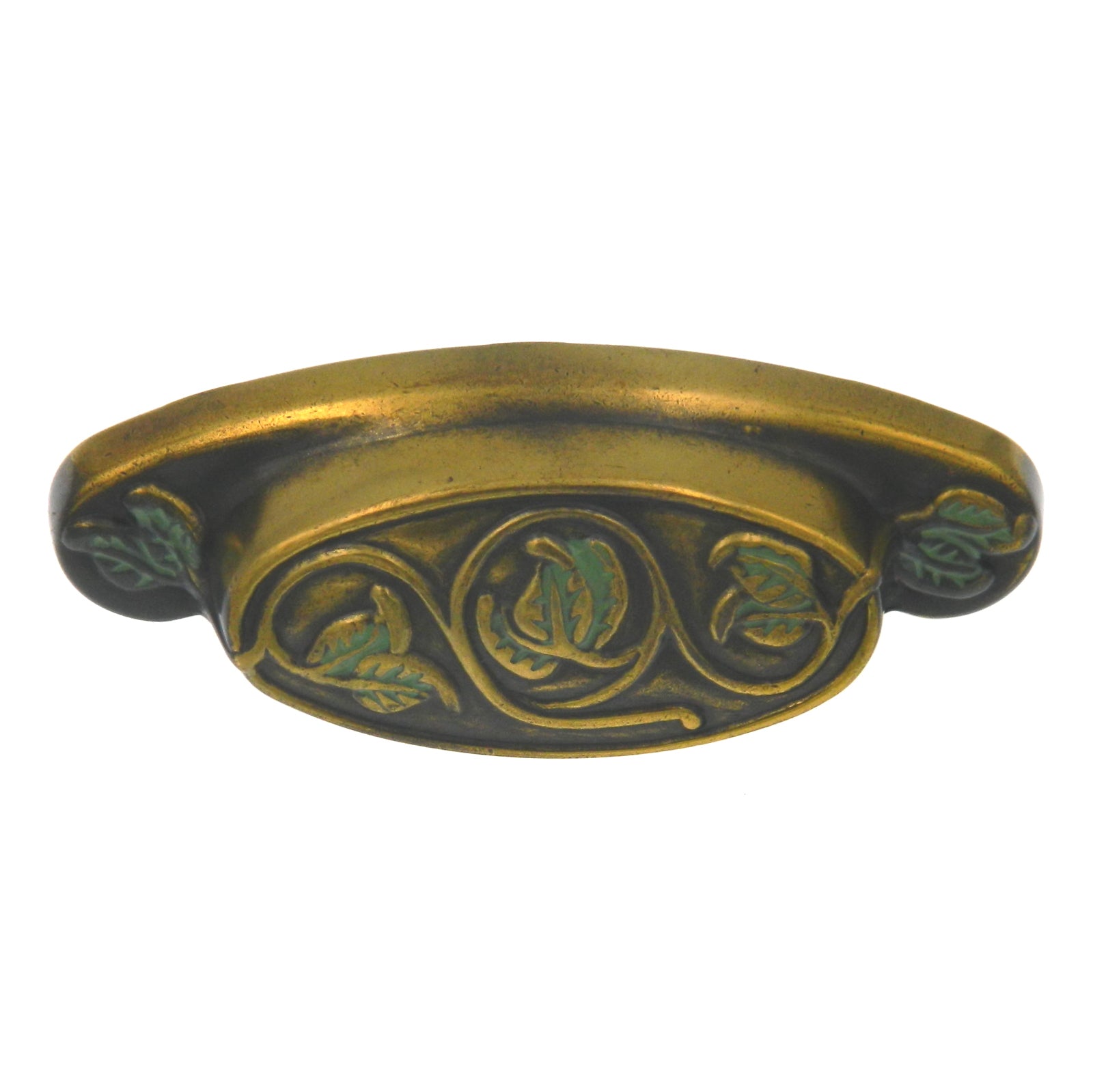 Hickory Hardware Verde Gabinete antiguo o cajón de muebles 3 "cc Cup Pull P7308-VA