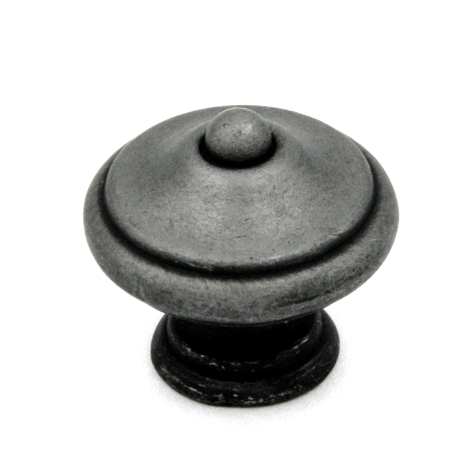 Hickory Hardware P7341-SPA - Pomo para gabinete (peltre satinado, estilo francés, antiguo, 1 1/4 pulgadas)