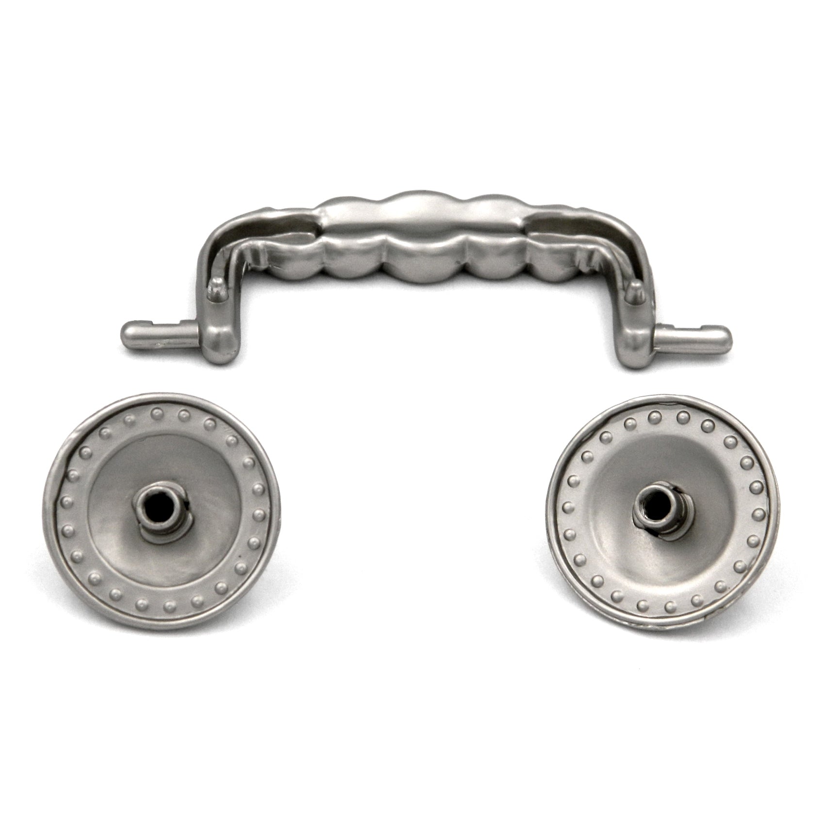 Hickory Hardware Grecian Revival Cajón con bucles de níquel satinado, tirador de fianza de 3 "cc P7355-SN