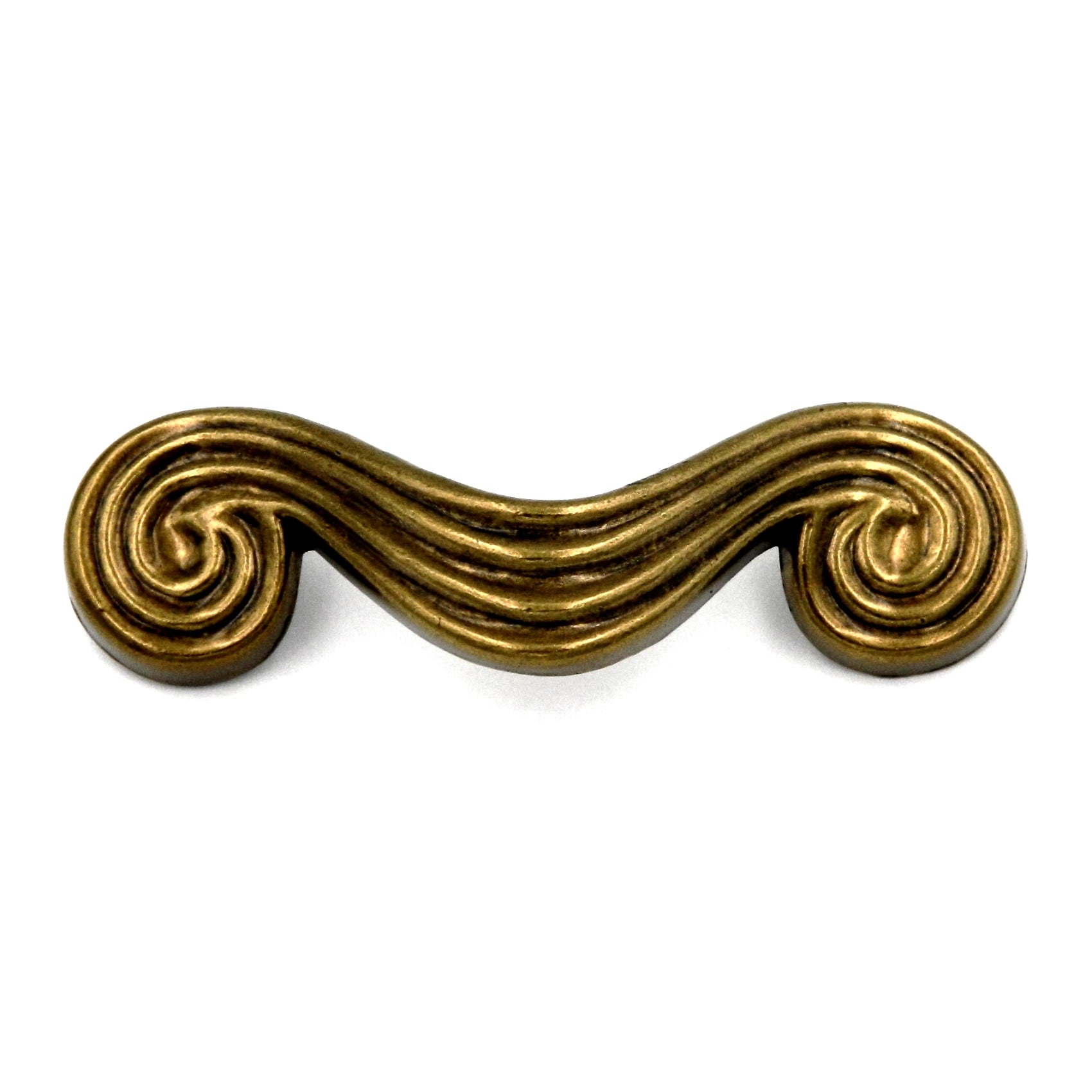 Hickory Grecian Revival Lancaster Latón pulido a mano Tirador de manija de 3 "cc P7356-LP