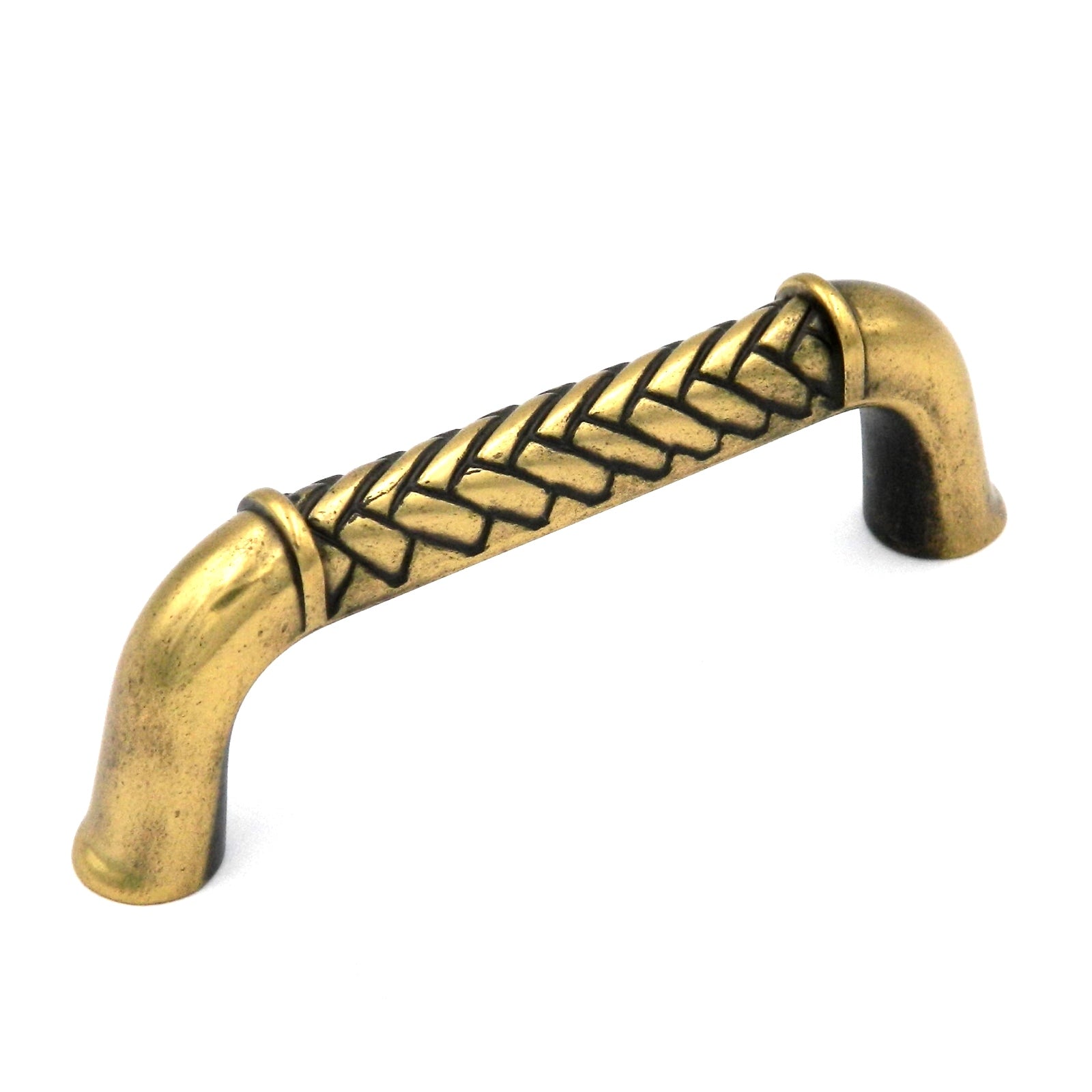 Belwith Catamarán Basket Weave 3" Cabinet Arch Pull Windsor Antique P7511-WA