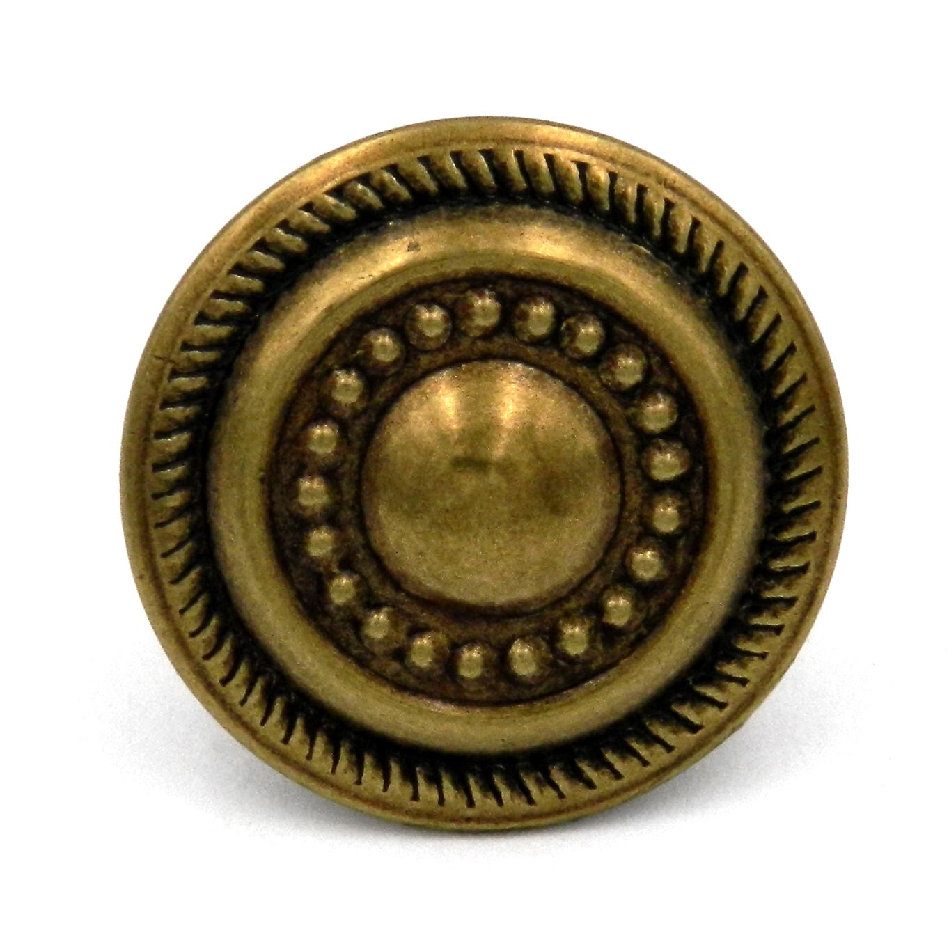 Hickory Hardware Manor House 1 1/4" Lancaster Hand Polished Brass Cabinet Knob P8196-LP