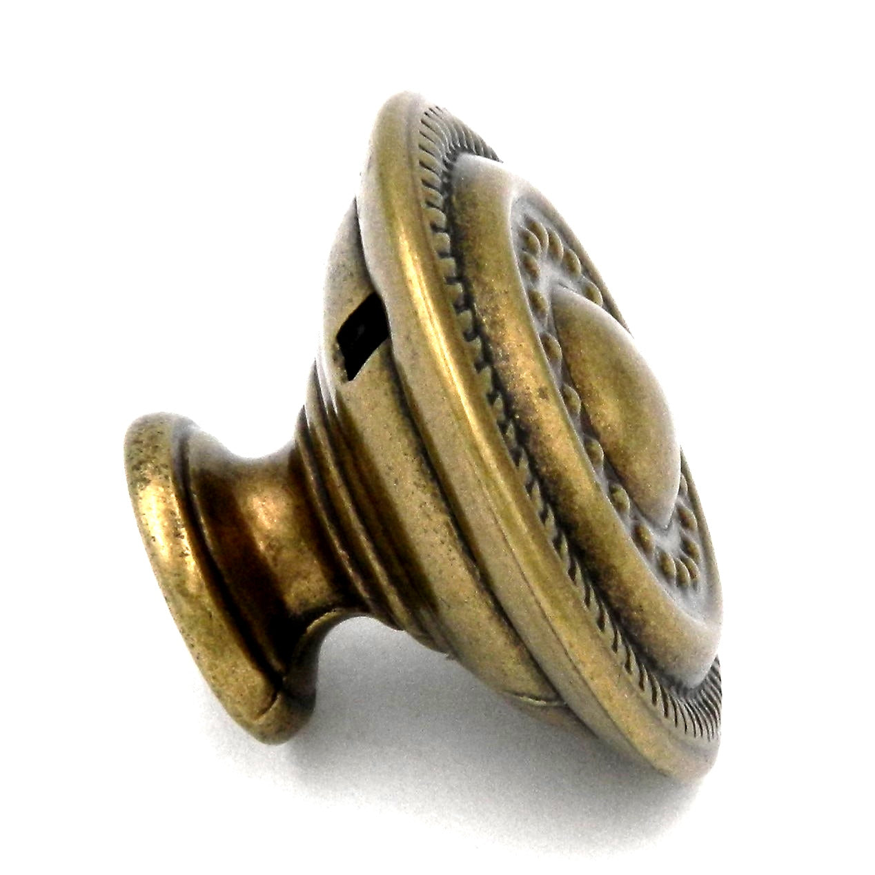Hickory Hardware Manor House 1 1/4" Lancaster Hand Polished Brass Cabinet Knob P8196-LP