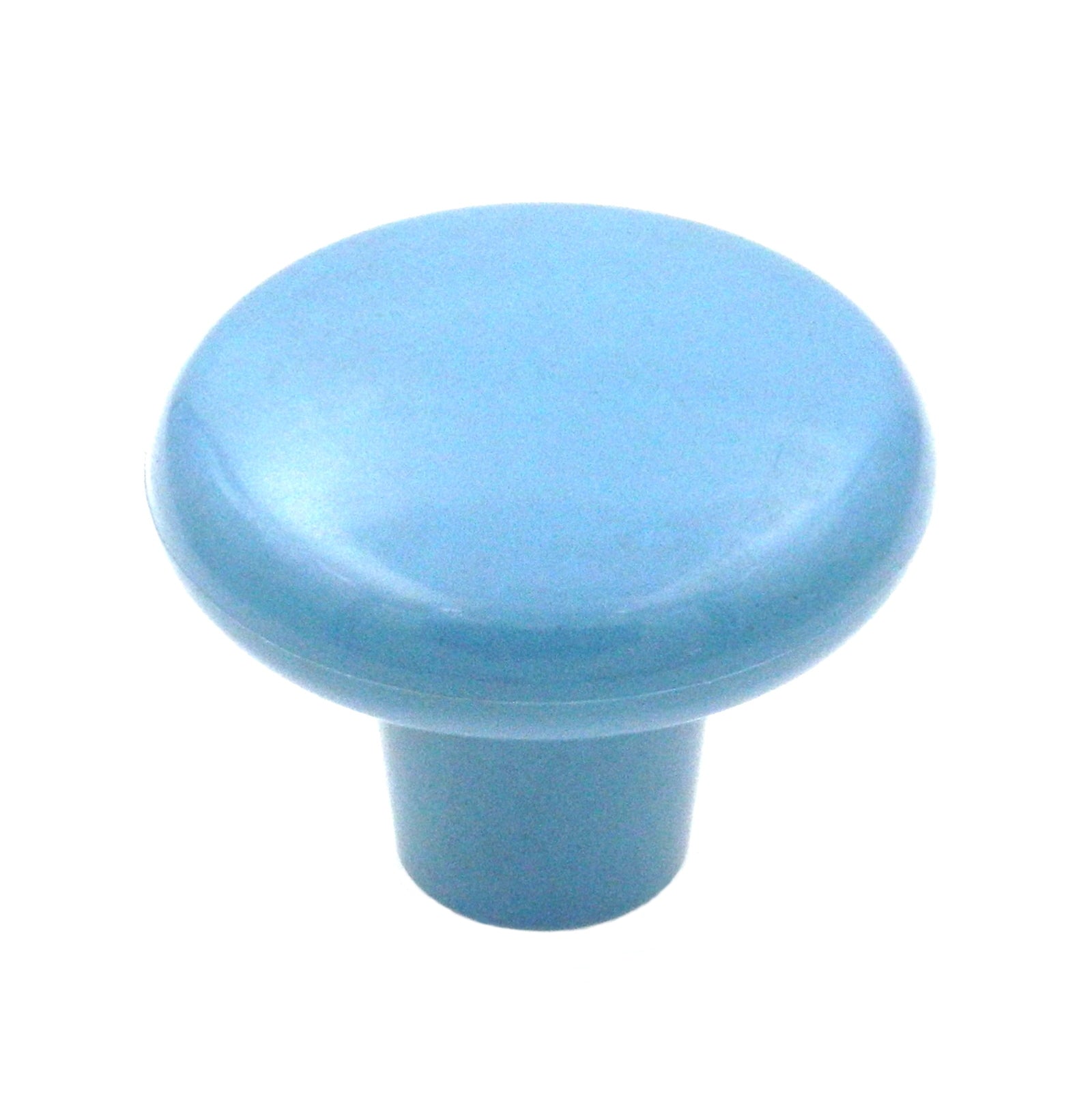 Hickory Hardware Midway P826-LB - Pomo redondo de plástico liso, color azul brillante, 1 1/2 pulgadas