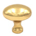 Keeler Power & Beauty Perilla de gabinete de latón macizo ovalada de latón pulido de 1 3/8 "P9176