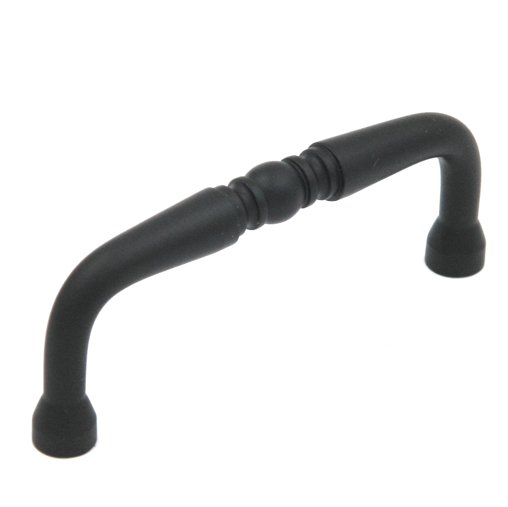 Keeler Power & Beauty Gabinete adornado negro de hierro forjado Tirador de manija de 3 "cc P9719-19