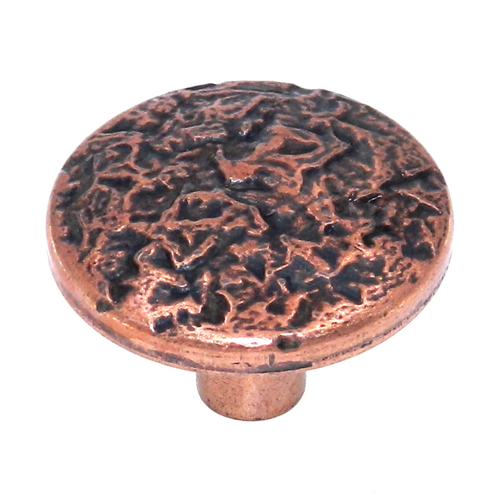 Vintage Amerock Colonial Antique Copper 1 1/4" Round Cabinet Knob T508-AC