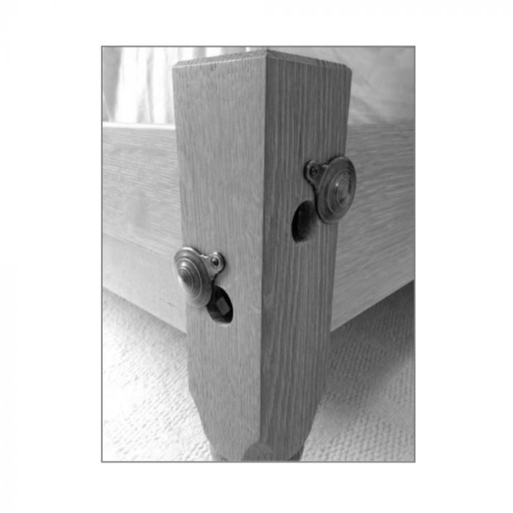 Satin Nickel Federal Style Bed Bolt Cover 1 3/8" KK22SN Westwoods