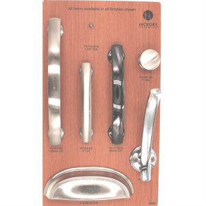 Hickory Hardware American Diner Black Nickel Cabinet 3 3/4" (96mm)cc Handle Pull P2141-BLN