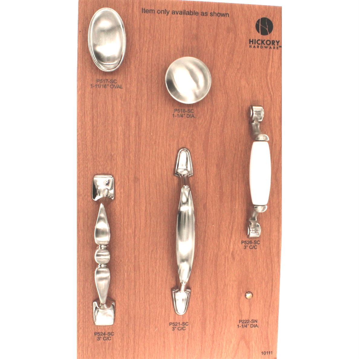 Hickory Hardware P526-SC Tranquility 3" Satin Chrome Arch Cabinet Handle Pull