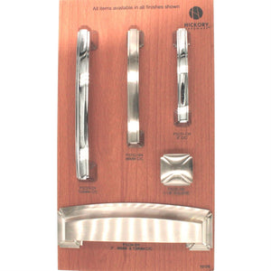 Hickory Bridges P3234-SN Satin Nickel 3", 3 3/4" (96mm), 5" (128mm)cc Cabinet Cup Pull