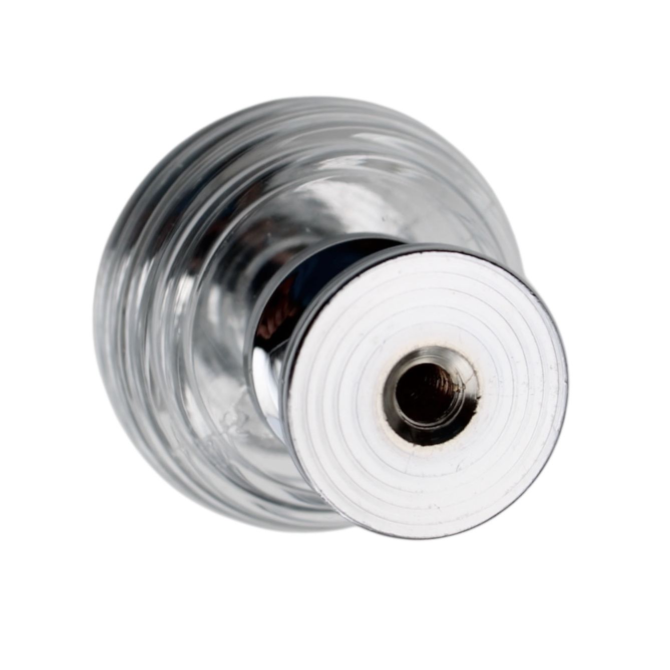 Century Galaxy 10525-26CL Clear Acrylic, Chrome 1 1/4" Solid Brass Cabinet Knob