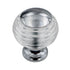 Century Galaxy 10525-26CL Clear Acrylic, Chrome 1 1/4" Solid Brass Cabinet Knob