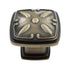 Jeffrey Alexander Milan 1 3/16" Square Knob Brushed Antique Brass 1093AB