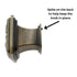 Jeffrey Alexander Milan 1 3/16" Square Knob Brushed Antique Brass 1093AB