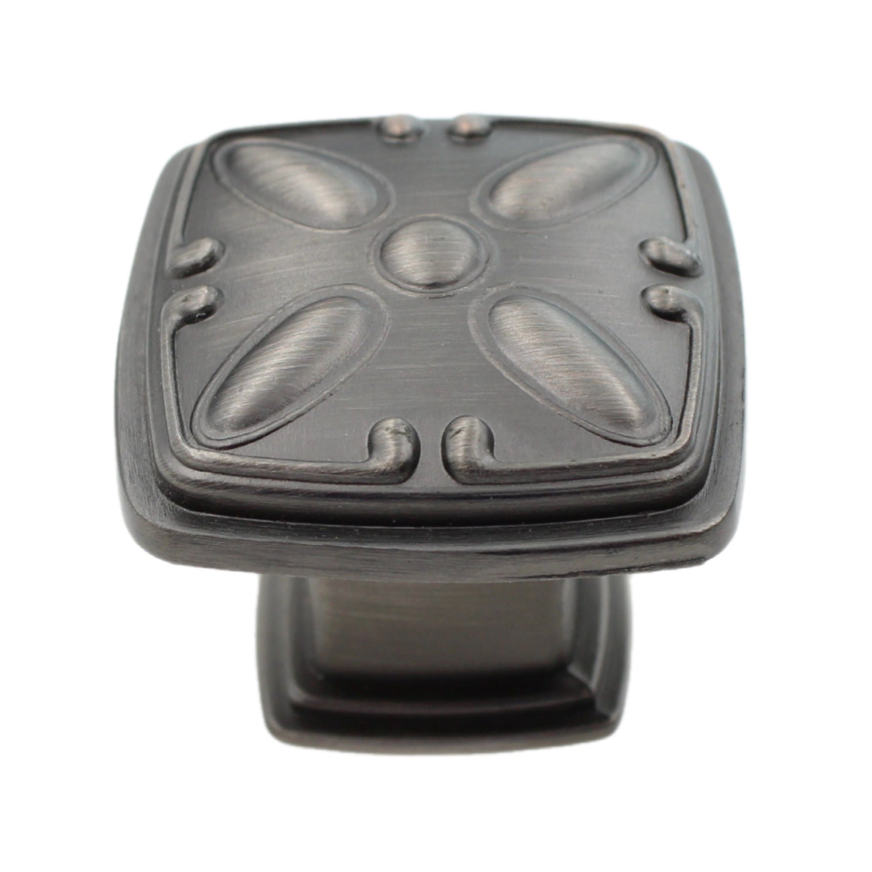Jeffrey Alexander Milan 1 3/16" Square Knob Brushed Pewter 1093-BNBDL