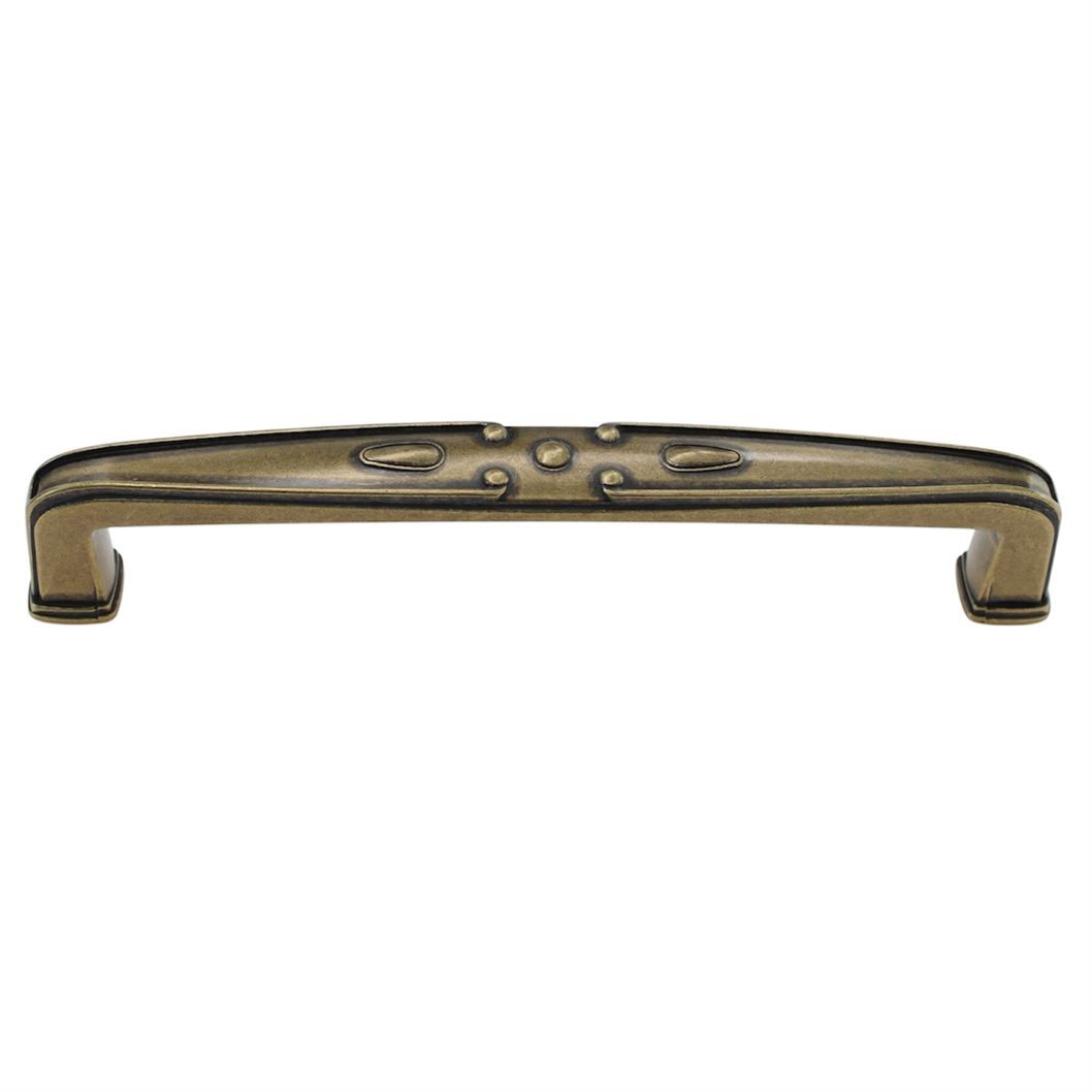 Jeffrey Alexander Milan 128 mm Ctr Pull Lightly Distressed Antique Brass 1094