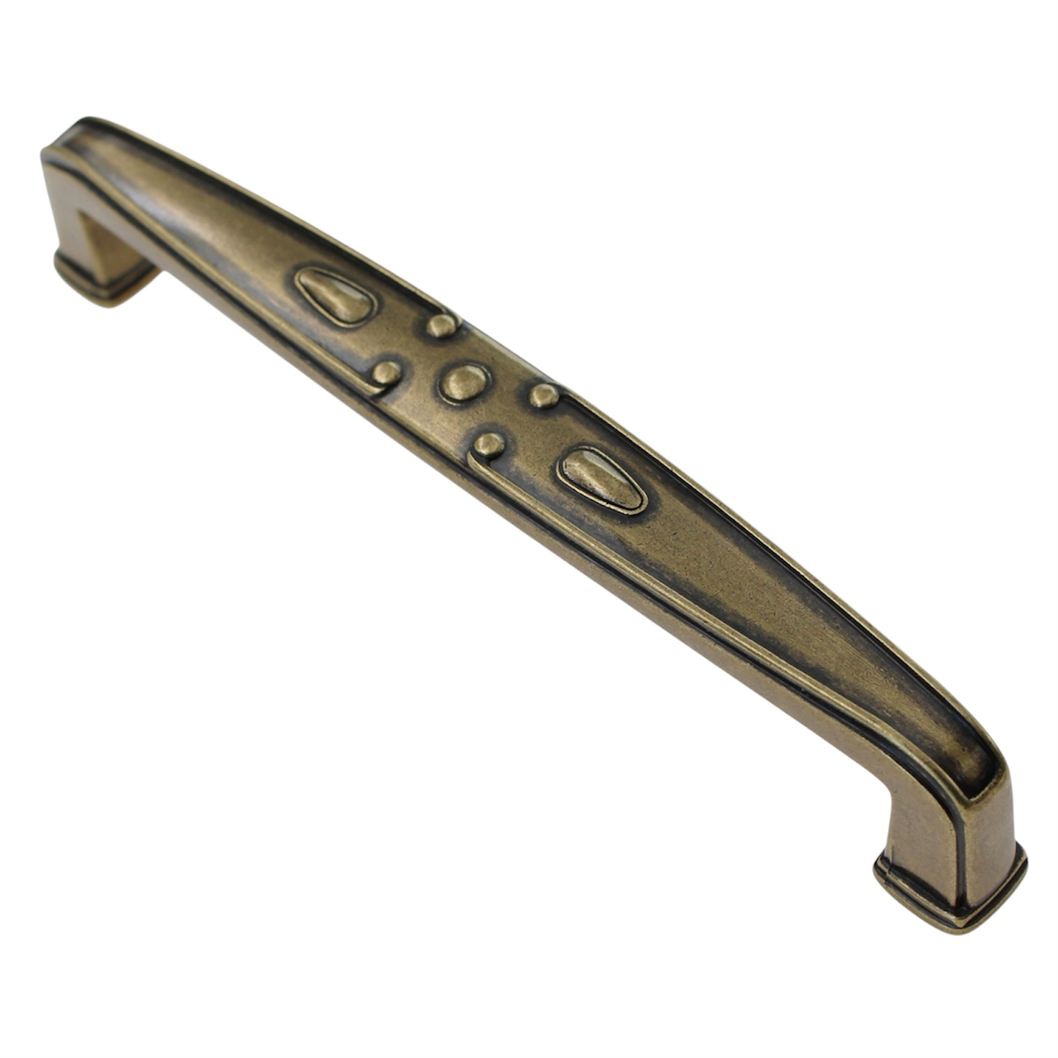 Jeffrey Alexander Milan 128 mm Ctr Pull Lightly Distressed Antique Brass 1094