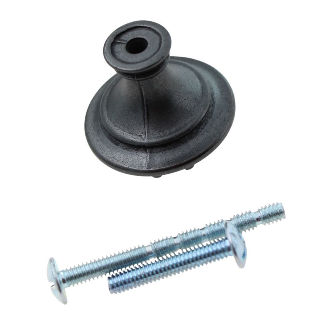Jeffrey Alexander Venezia Vine and Berry 1 1/4" Round Knob Gun Metal 1095