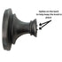 Jeffrey Alexander Regency Ivy Leaf 1 9/16" Oval Knob Brushed Pewter 1097