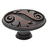 Jeffrey Alexander Regency Ivy Leaf 1 9/16" Oval Knob Brush Oil Rub Bronze 1097