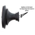 Jeffrey Alexander Regency Ivy Leaf 1 9/16" Oval Knob Brush Oil Rub Bronze 1097