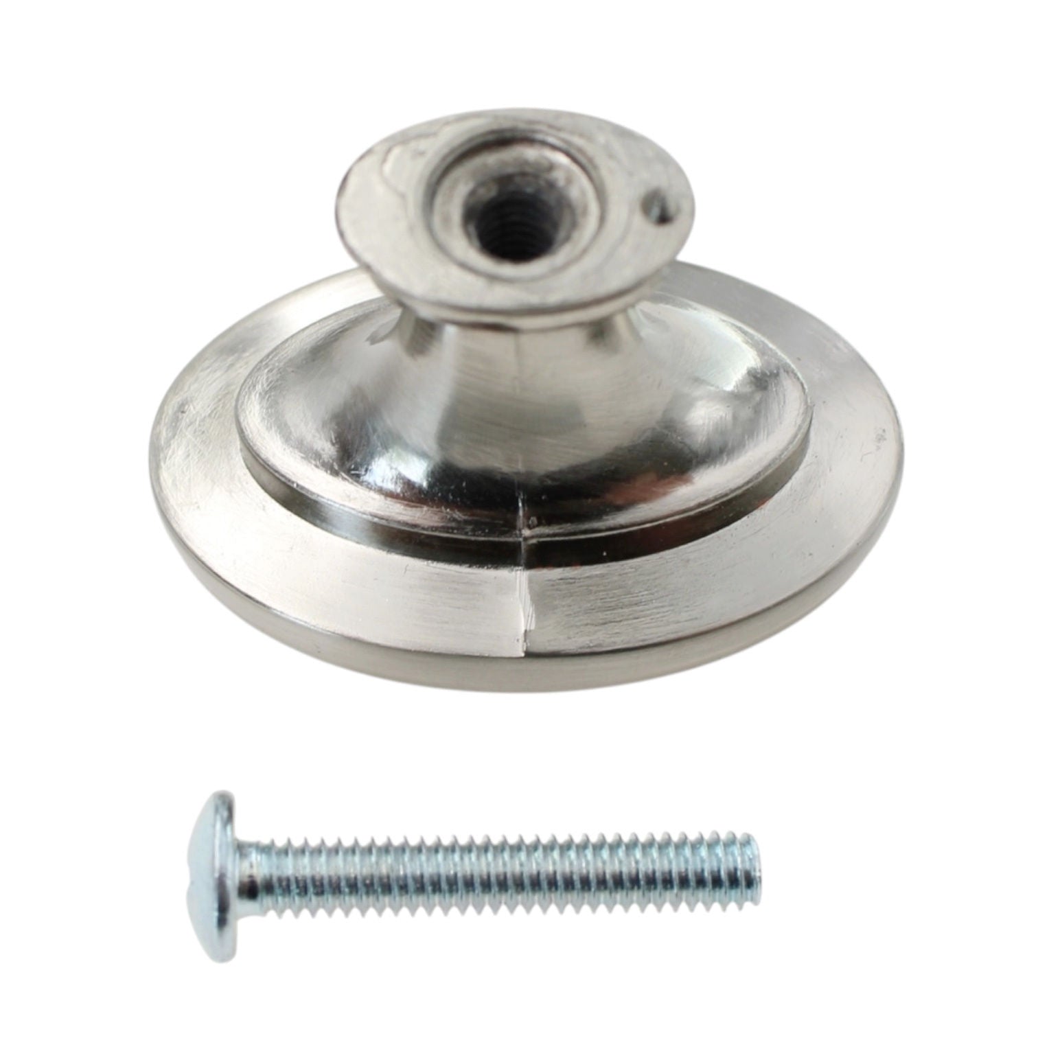 Jeffrey Alexander Regency 1 9/16" Oval Knob Satin Nickel 1099