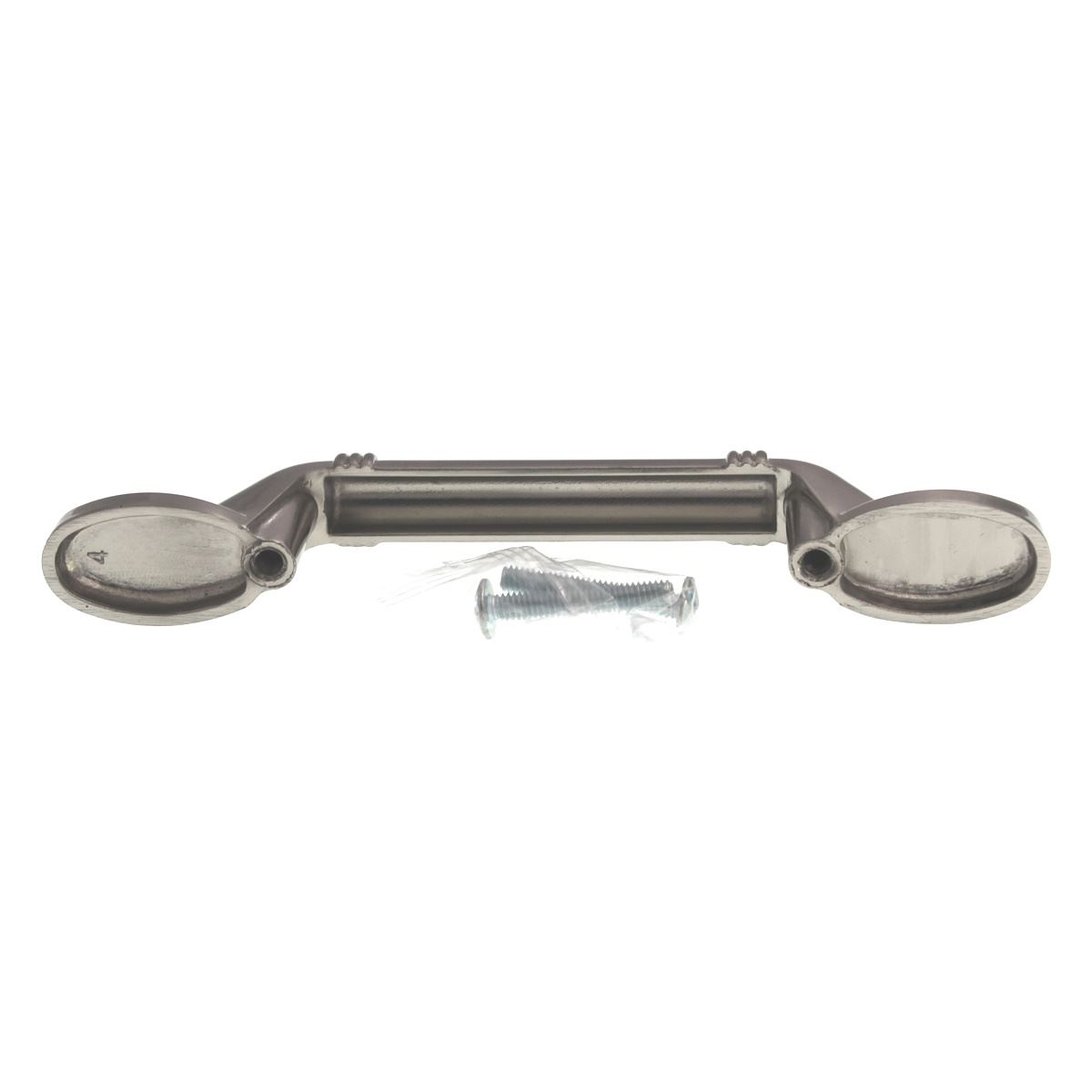 Elements Vienna 3" Ctr Cabinet Arch Pull Ringed Satin Nickel 110-3SN