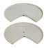 Amerock Pie-Cut Lazy Susan Parts 28" Steel Turn-a-Shelf 2 Shelves Almond 1128-A