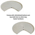 Amerock Pie-Cut Lazy Susan Parts 28" Steel Turn-a-Shelf 2 Shelves Almond 1128-A