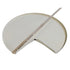 Amerock Pie-Cut Lazy Susan Parts 28" Steel Turn-a-Shelf 2 Shelves Almond 1128-A
