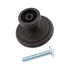 Schaub Rustica Vibra Pewter 1 3/8" Round Cabinet Knob 113-VP
