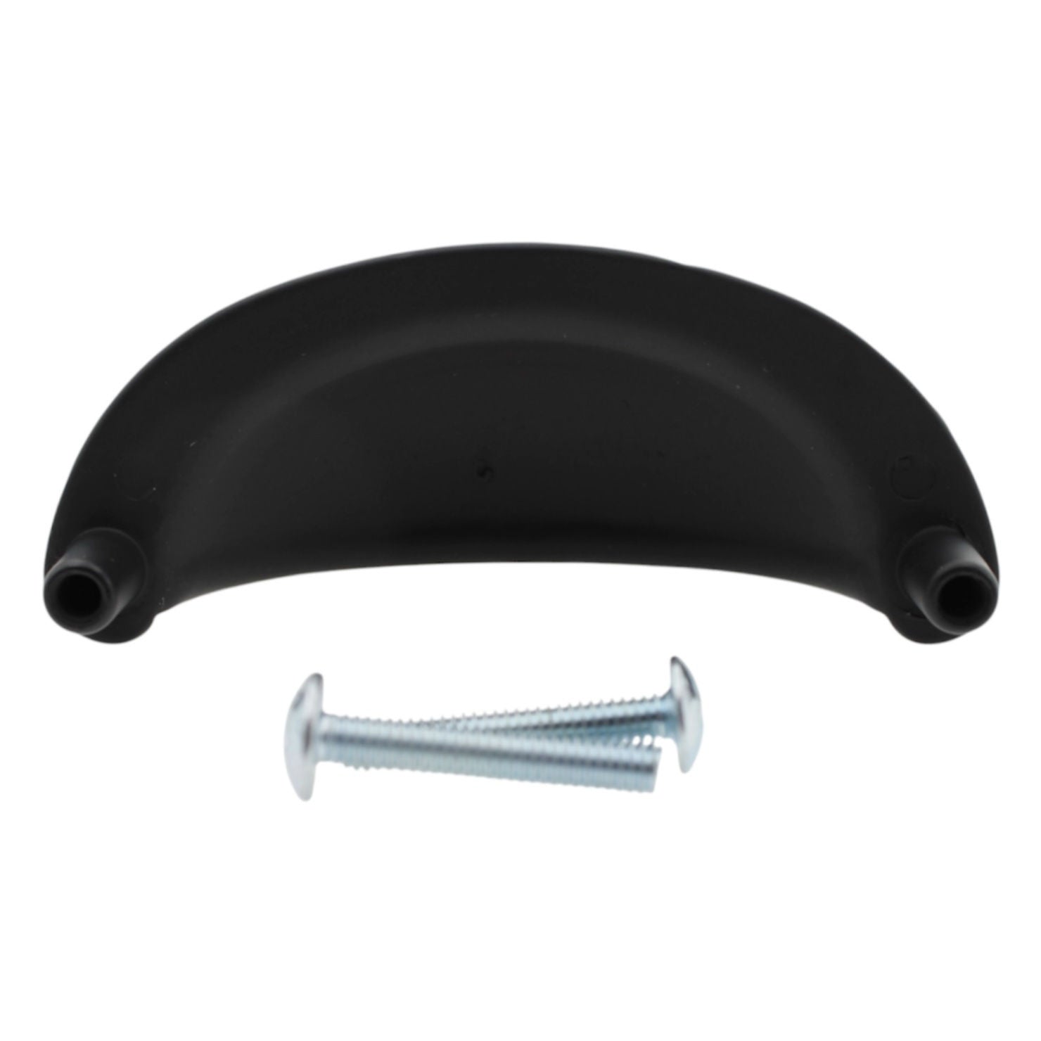 Schaub  Matte Black 2 3/4" Ctr Cabinet Cup Pull 116-MB