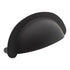Schaub  Matte Black 2 3/4" Ctr Cabinet Cup Pull 116-MB