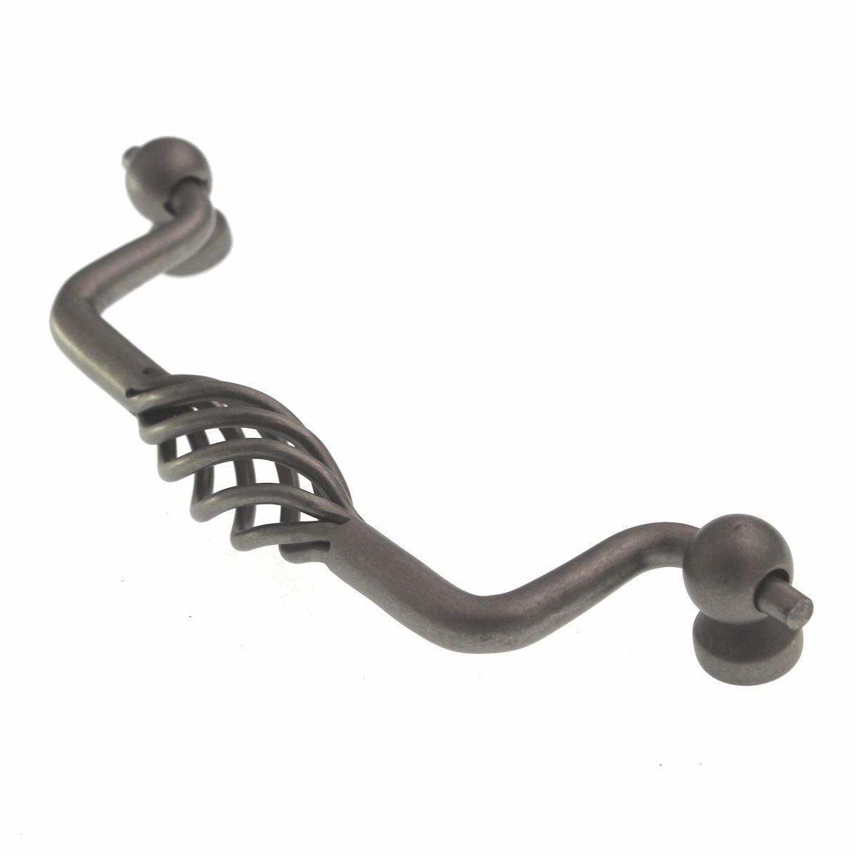 Hafele 5" (128mm) Ctr Drawer Bail Pull Birdcage Pewter 119.24.902