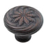 Jeffrey Alexander Palermo Flower 1 1/8" Round Knob Brushed Oil Rubbed Bronze 119