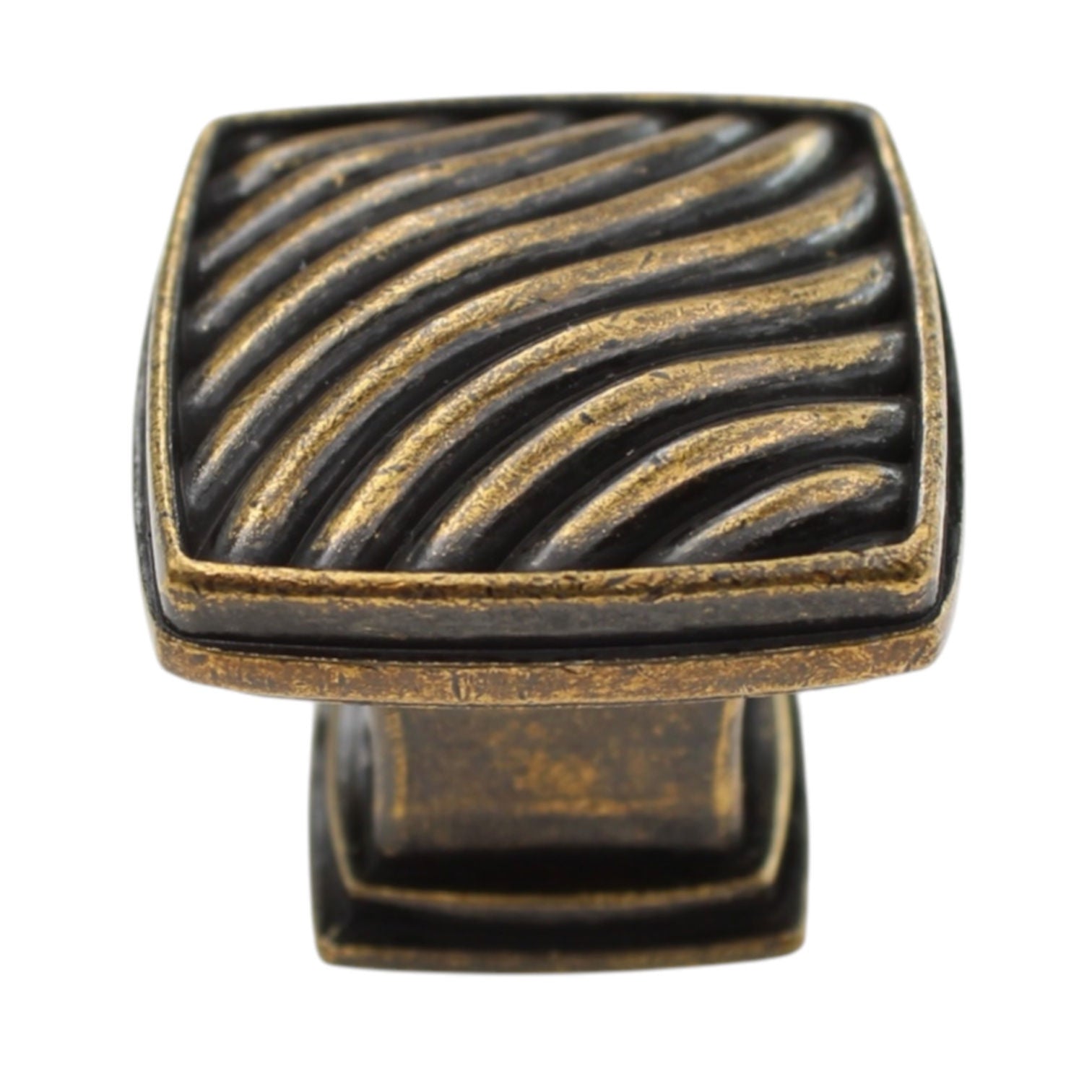 Jeffrey Alexander Encada 1 3/16" Knob Lightly Distressed Antique Brass 123AEM