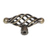 Hafele 2 5/8" Birdcage Cabinet Knob Antique Brass 125.33.801