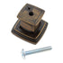 Jeffrey Alexander Encada 1 3/16" Knob Lightly Distressed Antique Brass 125AEM