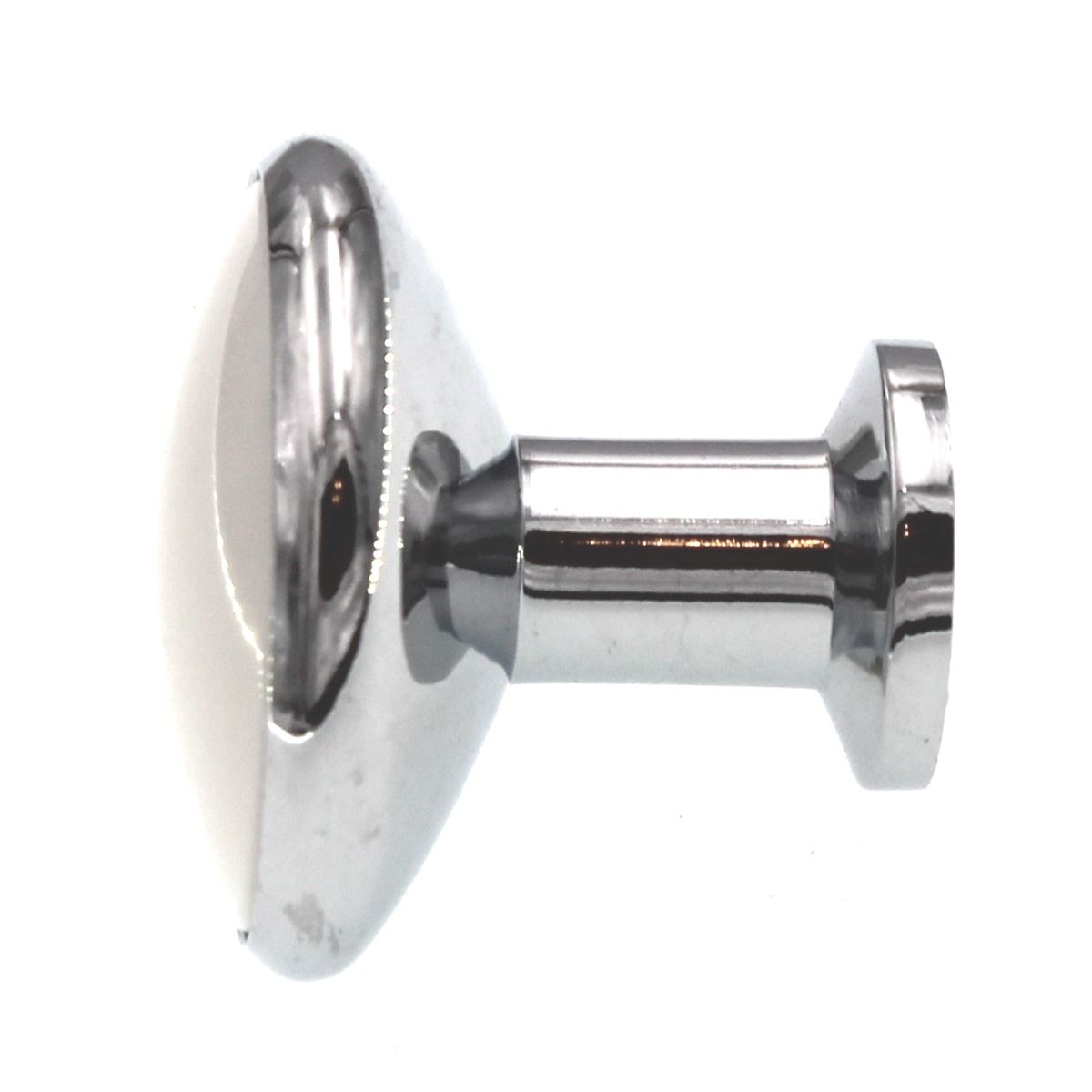 Amerock Allison 1 3/16" White Round Cabinet Knob Pull 14351WCH